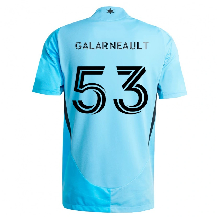 Danxen Barn Benjamin Galarneault #53 Lyseblå Svart Bortetrøye Drakt Trøye 2026/27 Skjorter T-Skjorte