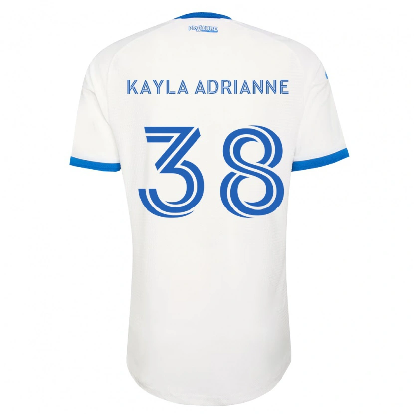 Danxen Barn Kamdem Kayla Adrianne #38 Himmel Blå Hvit Bortetrøye Drakt Trøye 2026/27 Skjorter T-Skjorte