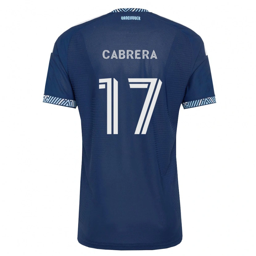 Danxen Barn Kenji Cabrera #17 Dyp Blå Hvit Bortetrøye Drakt Trøye 2026/27 Skjorter T-Skjorte