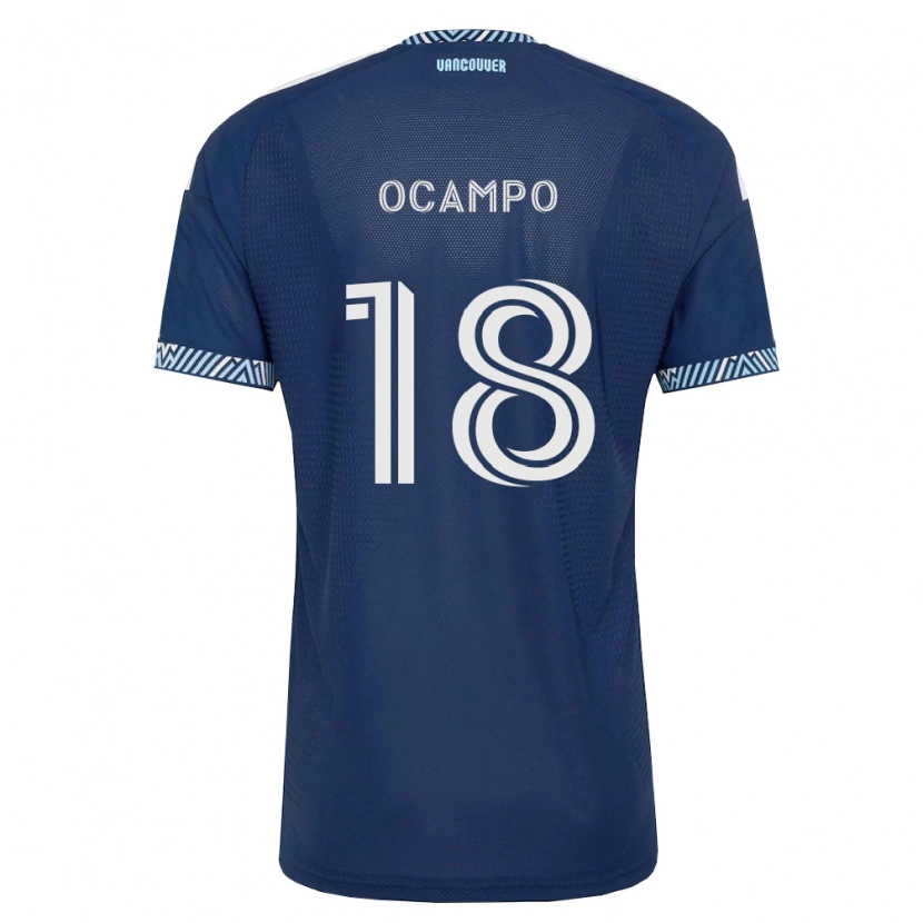 Danxen Barn Édier Ocampo #18 Dyp Blå Hvit Bortetrøye Drakt Trøye 2026/27 Skjorter T-Skjorte