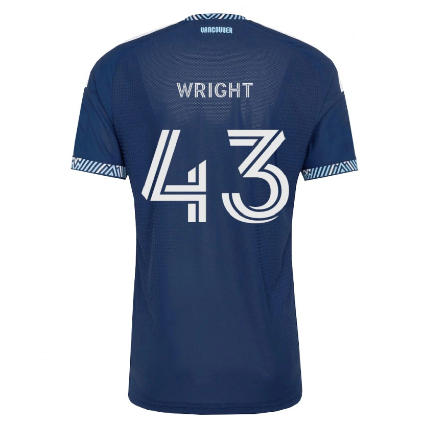 Danxen Barn Trevor Wright #43 Dyp Blå Hvit Bortetrøye Drakt Trøye 2026/27 Skjorter T-Skjorte