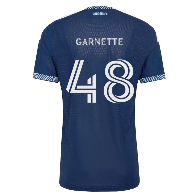 Danxen Barn Micaah Garnette #48 Dyp Blå Hvit Bortetrøye Drakt Trøye 2026/27 Skjorter T-Skjorte