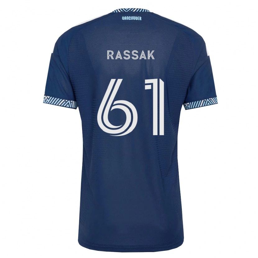 Danxen Barn Carson Rassak #61 Dyp Blå Hvit Bortetrøye Drakt Trøye 2026/27 Skjorter T-Skjorte