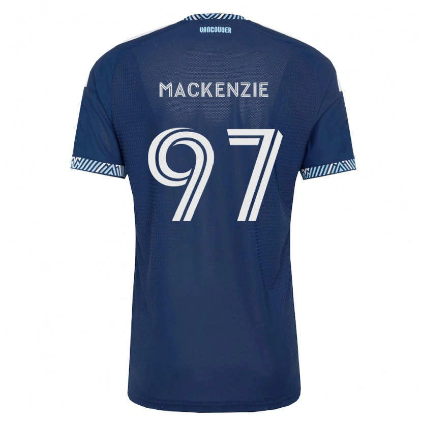 Danxen Barn Liam Mackenzie #97 Dyp Blå Hvit Bortetrøye Drakt Trøye 2026/27 Skjorter T-Skjorte