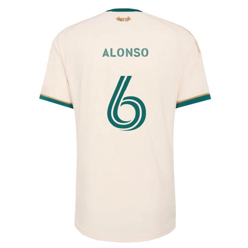 Danxen Barn Júnior Alonso #6 Champagne Grønn Bortetrøye Drakt Trøye 2026/27 Skjorter T-Skjorte