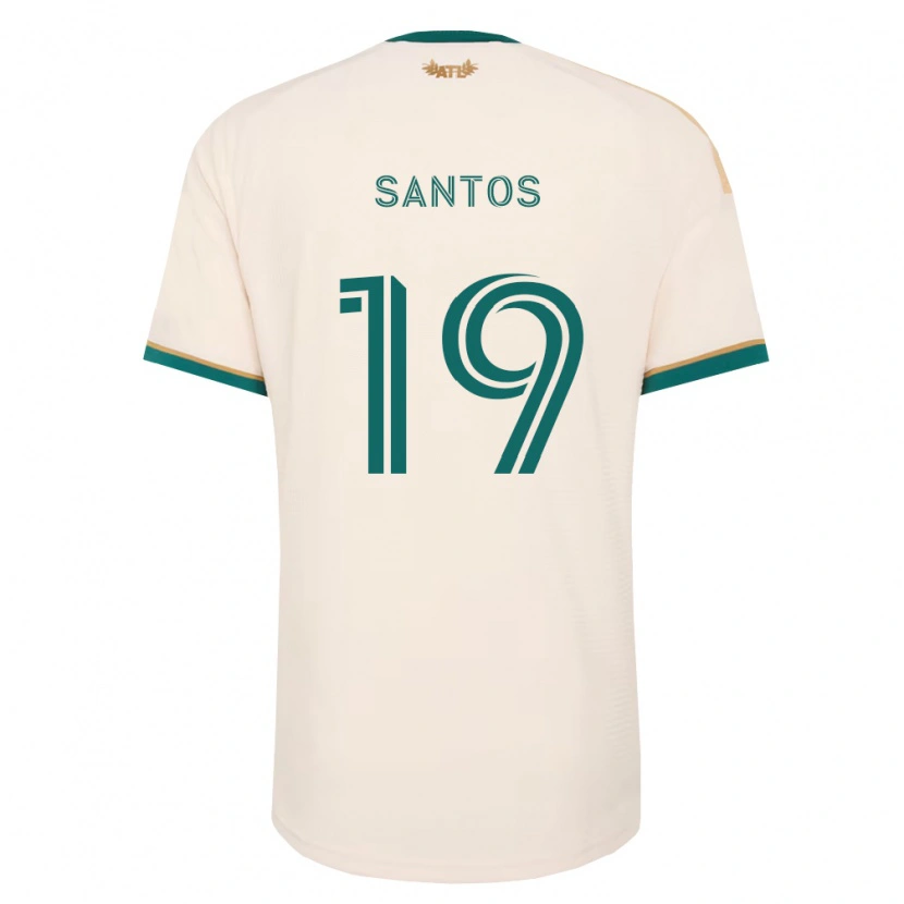 Danxen Barn Sergio Santos #19 Champagne Grønn Bortetrøye Drakt Trøye 2026/27 Skjorter T-Skjorte