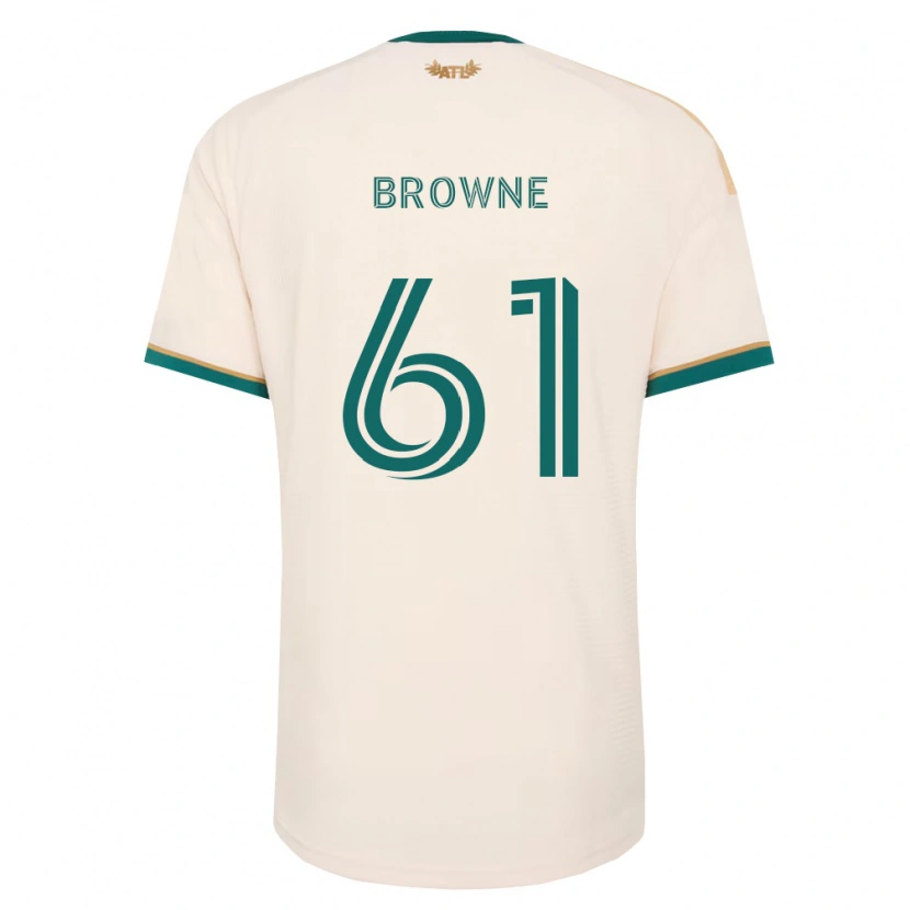 Danxen Barn Adedamola Browne #61 Champagne Grønn Bortetrøye Drakt Trøye 2026/27 Skjorter T-Skjorte