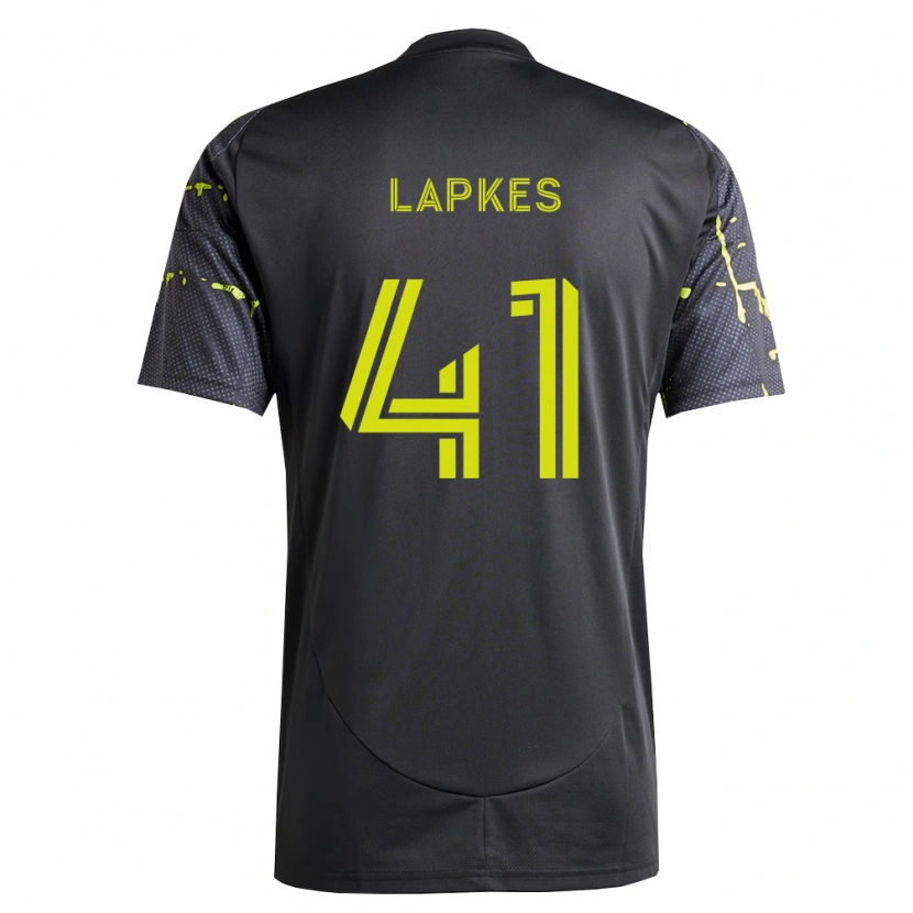 Danxen Barn Stanislav Lapkes #41 Fluorescerende Gul Svart Bortetrøye Drakt Trøye 2026/27 Skjorter T-Skjorte