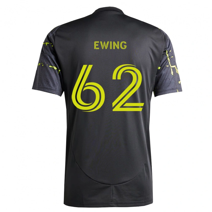Danxen Barn Immanuel Ewing #62 Fluorescerende Gul Svart Bortetrøye Drakt Trøye 2026/27 Skjorter T-Skjorte