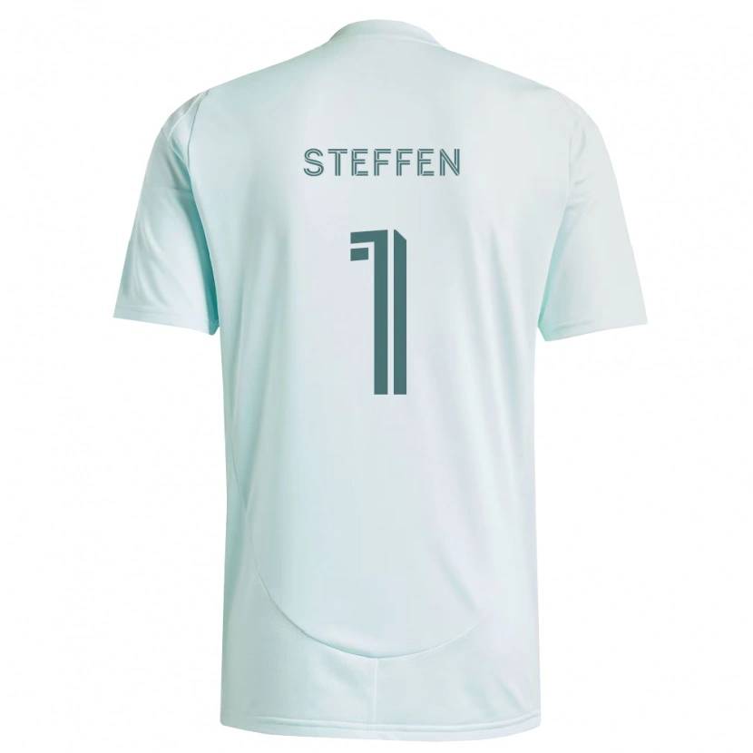 Danxen Barn Zack Steffen #1 Hvit Lys Grønn Bortetrøye Drakt Trøye 2026/27 Skjorter T-Skjorte