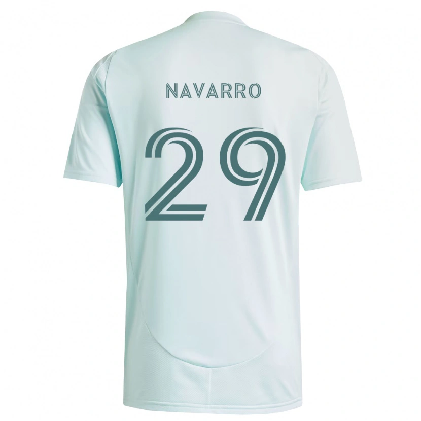 Danxen Barn Miguel Navarro #29 Hvit Lys Grønn Bortetrøye Drakt Trøye 2026/27 Skjorter T-Skjorte
