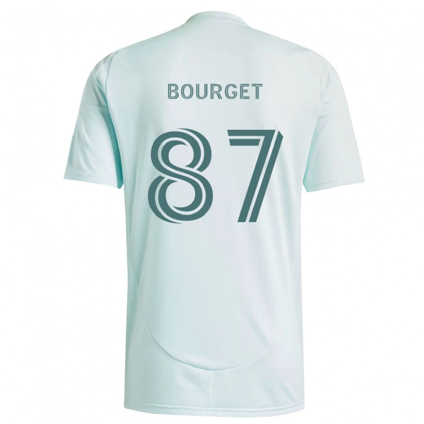 Danxen Barn Sebastian Bourget #87 Hvit Lys Grønn Bortetrøye Drakt Trøye 2026/27 Skjorter T-Skjorte
