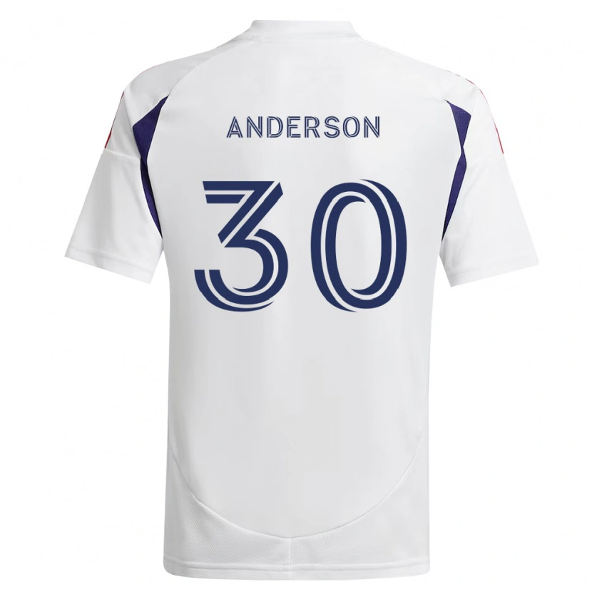 Danxen Barn Owen Anderson #30 Kongelig Blå Rød Brun Bortetrøye Drakt Trøye 2026/27 Skjorter T-Skjorte
