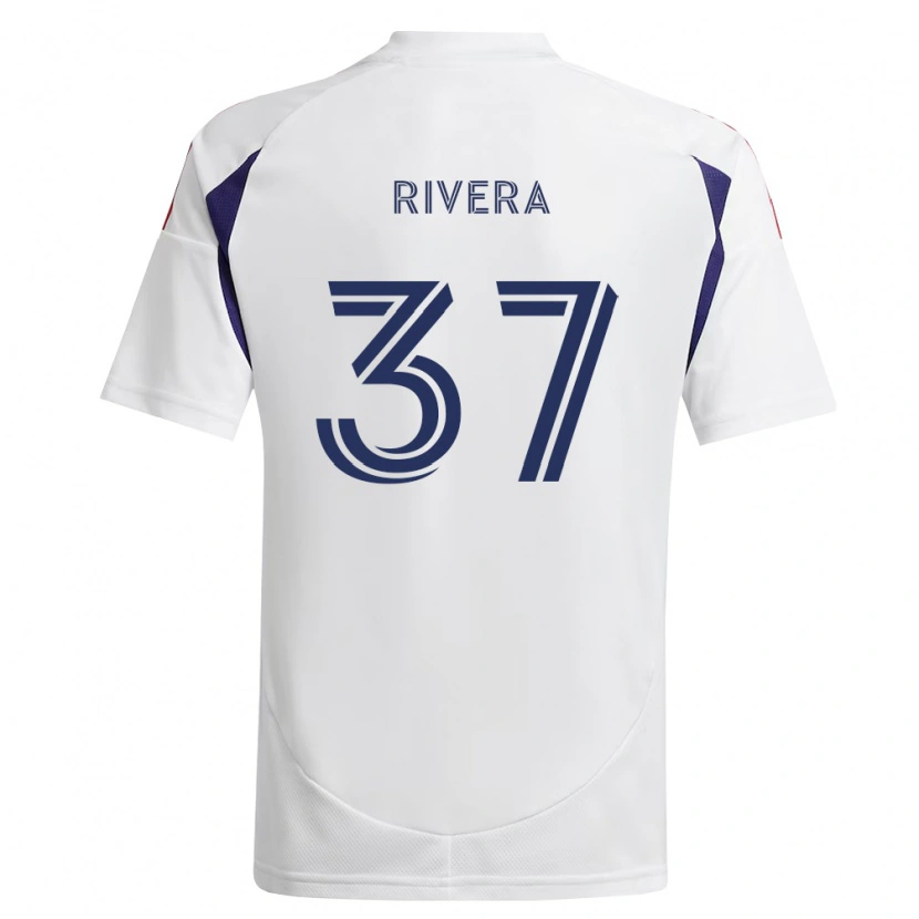 Danxen Barn Luis Rivera #37 Kongelig Blå Rød Brun Bortetrøye Drakt Trøye 2026/27 Skjorter T-Skjorte
