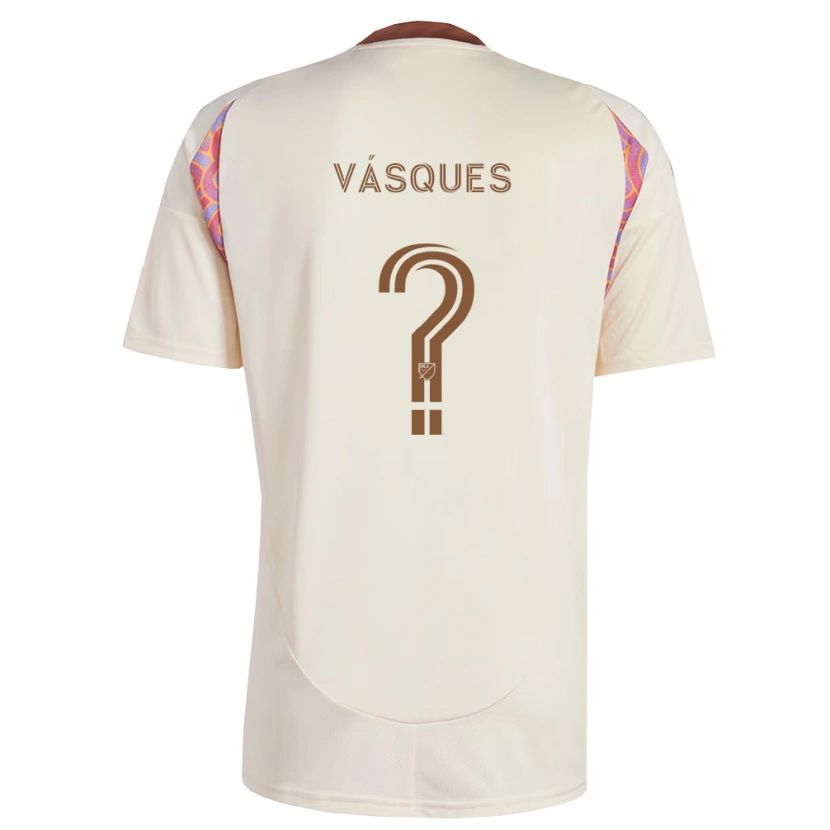 Danxen Barn Gabriel Vásques #0 Off-White Rosa Bortetrøye Drakt Trøye 2026/27 Skjorter T-Skjorte