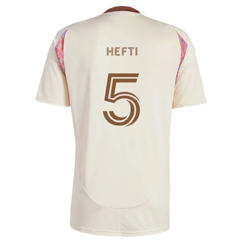 Danxen Barn Silvan Hefti #5 Off-White Rosa Bortetrøye Drakt Trøye 2026/27 Skjorter T-Skjorte