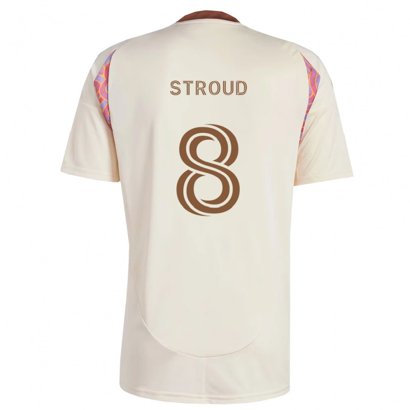Danxen Barn Jared Stroud #8 Off-White Rosa Bortetrøye Drakt Trøye 2026/27 Skjorter T-Skjorte