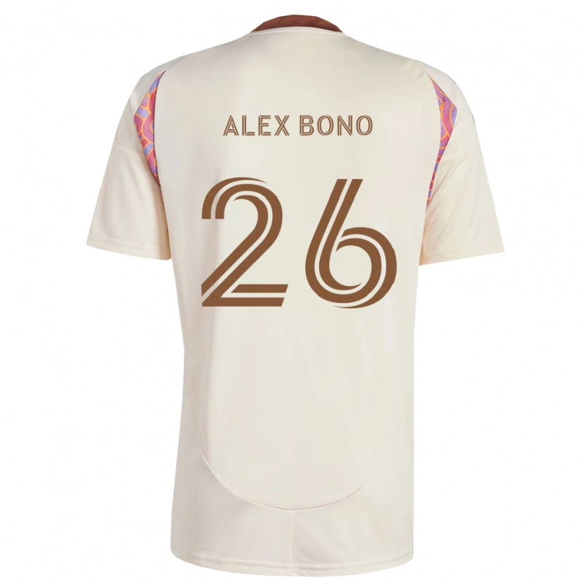Danxen Barn Alex Bono #26 Off-White Rosa Bortetrøye Drakt Trøye 2026/27 Skjorter T-Skjorte