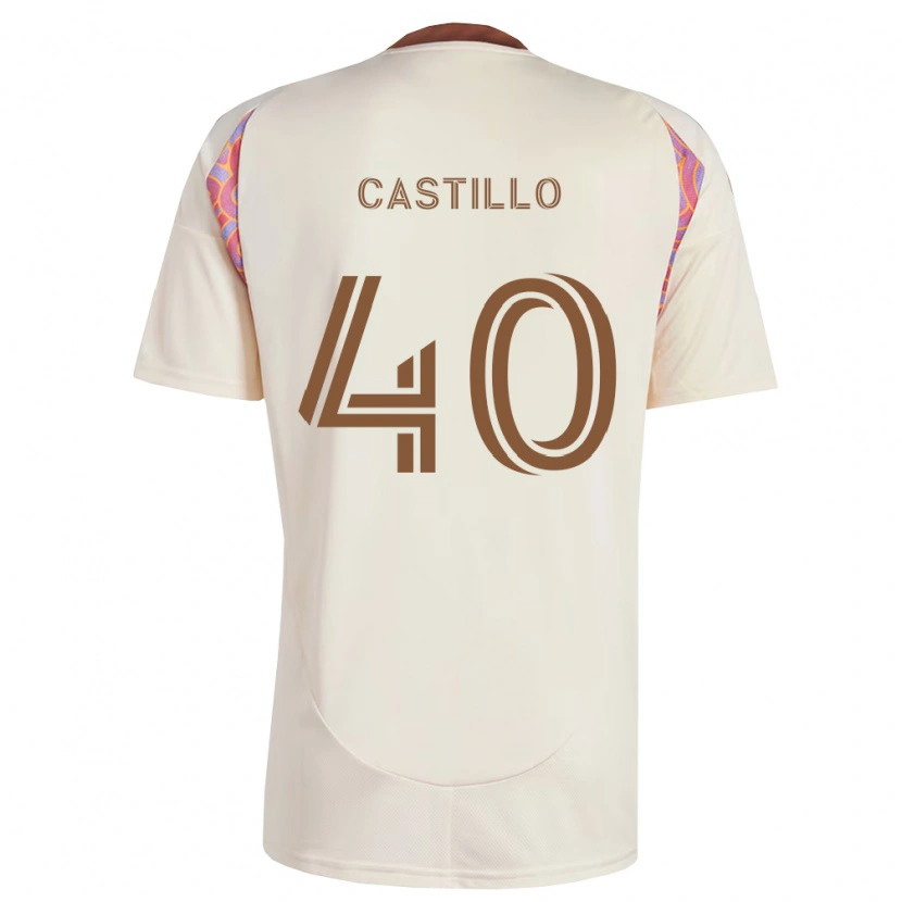 Danxen Barn Kamil Castillo #40 Off-White Rosa Bortetrøye Drakt Trøye 2026/27 Skjorter T-Skjorte