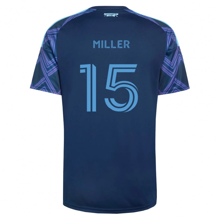 Danxen Barn Jansen Miller #15 Kongelig Blå Lilla Bortetrøye Drakt Trøye 2026/27 Skjorter T-Skjorte