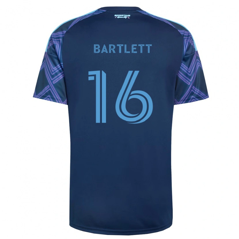 Danxen Barn Jacob Bartlett #16 Kongelig Blå Lilla Bortetrøye Drakt Trøye 2026/27 Skjorter T-Skjorte