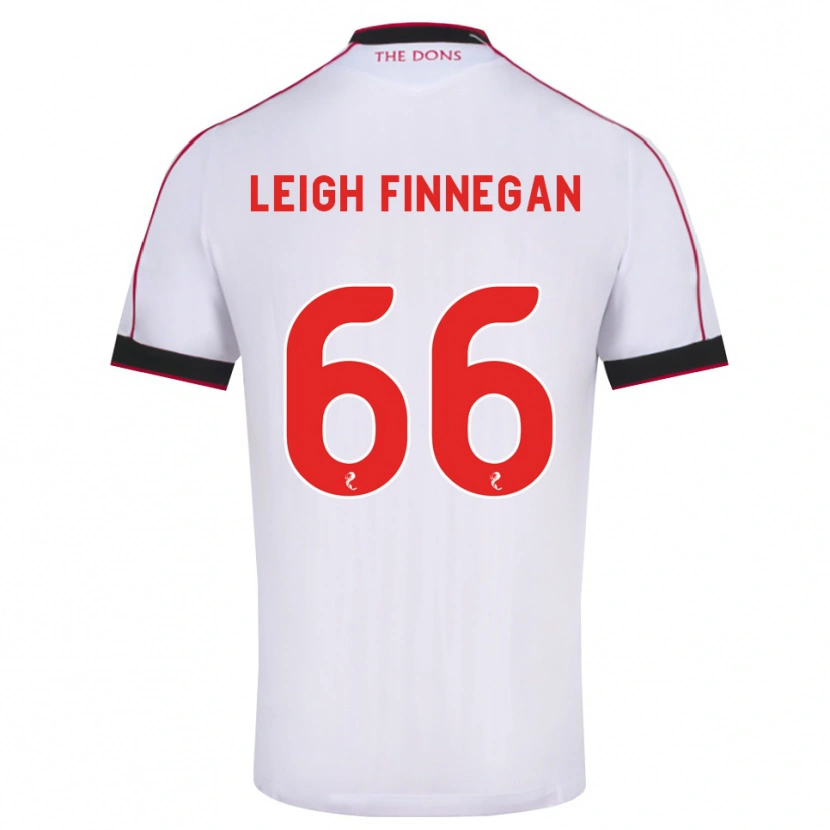 Danxen Barn Toni Leigh Finnegan #66 Svart Rød Hvit Bortetrøye Drakt Trøye 2026/27 Skjorter T-Skjorte