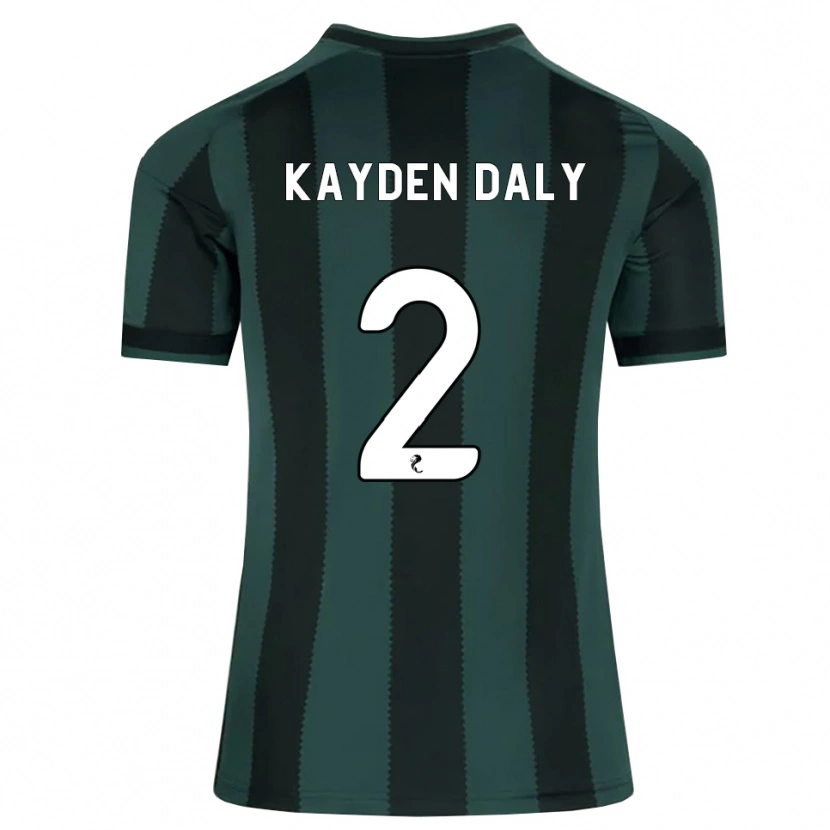 Danxen Barn Kayden Daly #2 Mørk Skifergrå Svart Bortetrøye Drakt Trøye 2026/27 Skjorter T-Skjorte