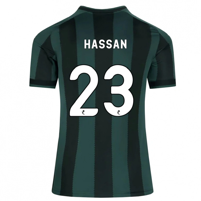 Danxen Barn Haissem Hassan #23 Mørk Skifergrå Svart Bortetrøye Drakt Trøye 2026/27 Skjorter T-Skjorte