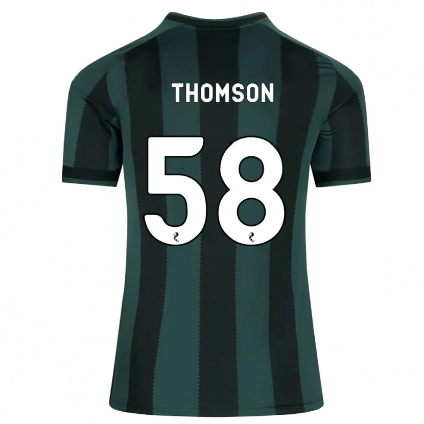 Danxen Barn Corey Thomson #58 Mørk Skifergrå Svart Bortetrøye Drakt Trøye 2026/27 Skjorter T-Skjorte