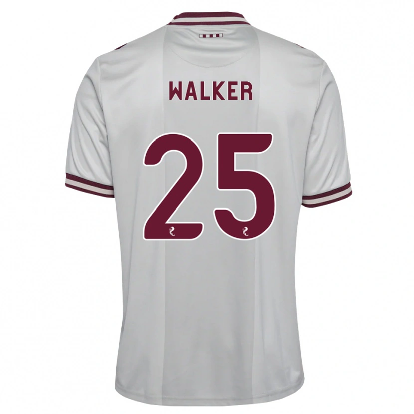 Danxen Barn Liam Walker #25 Hvit Burgunder Bortetrøye Drakt Trøye 2026/27 Skjorter T-Skjorte