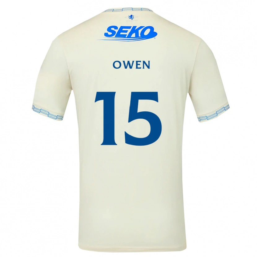 Danxen Barn Conor Owen #15 Dyp Himmelblå Hvit Bortetrøye Drakt Trøye 2026/27 Skjorter T-Skjorte
