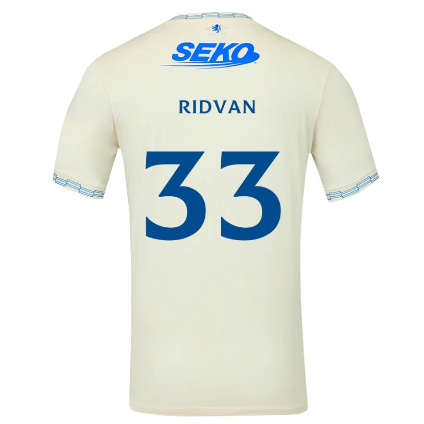 Danxen Barn Rıdvan Yılmaz #33 Dyp Himmelblå Hvit Bortetrøye Drakt Trøye 2026/27 Skjorter T-Skjorte