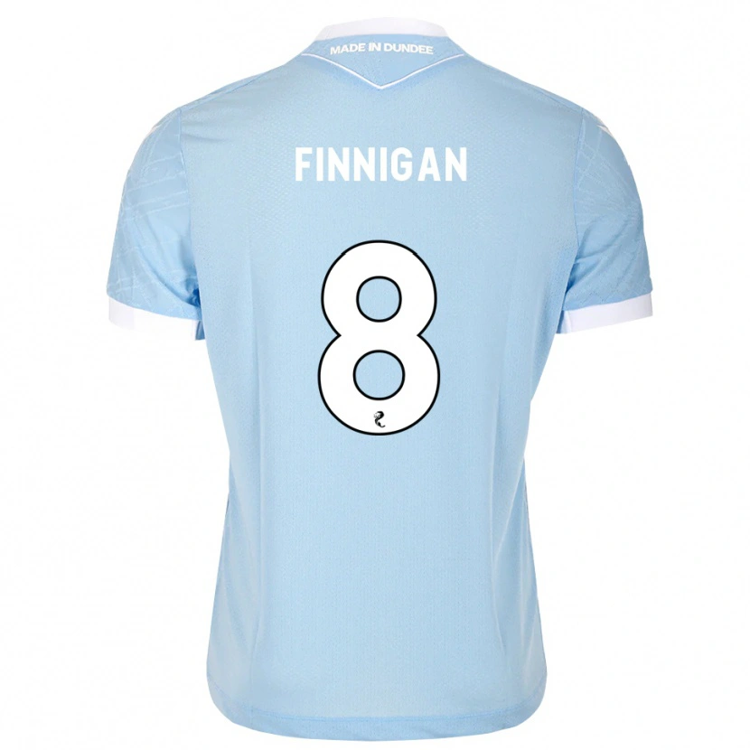 Danxen Barn Ryan Finnigan #8 Lys Himmelblå Hvit Bortetrøye Drakt Trøye 2026/27 Skjorter T-Skjorte