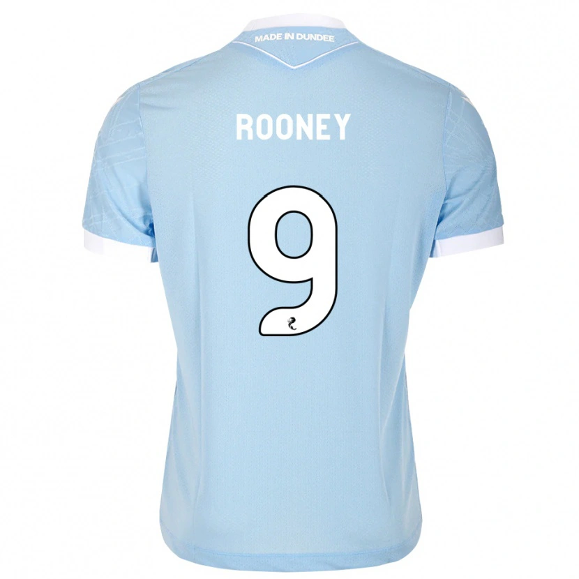 Danxen Barn Chris Rooney #9 Lys Himmelblå Hvit Bortetrøye Drakt Trøye 2026/27 Skjorter T-Skjorte