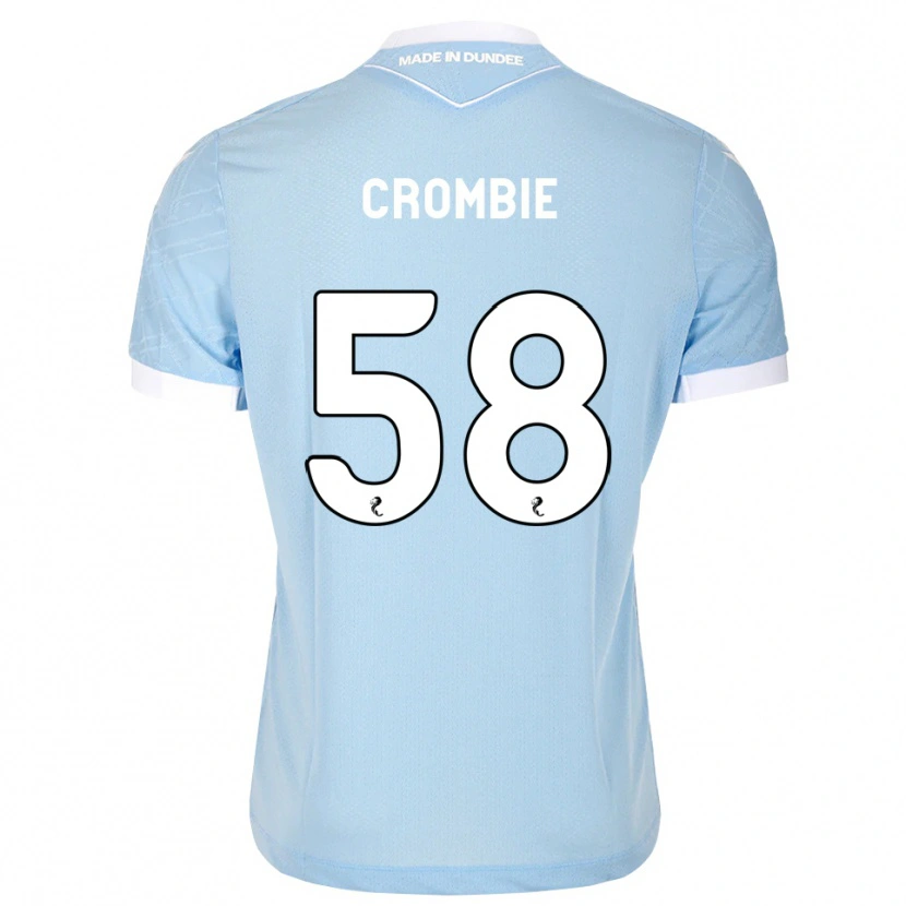 Danxen Barn Ethan Crombie #58 Lys Himmelblå Hvit Bortetrøye Drakt Trøye 2026/27 Skjorter T-Skjorte