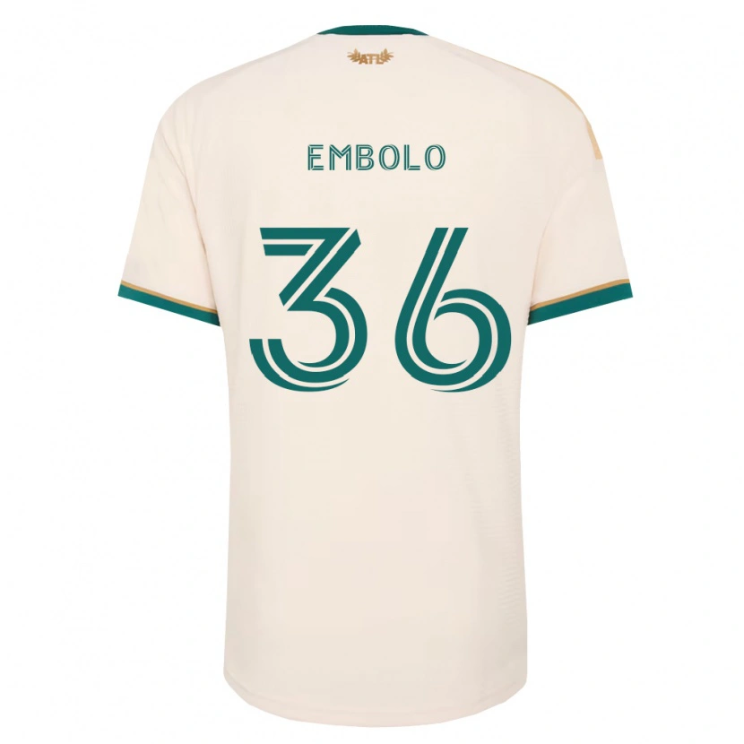 Danxen Barn Breel Embolo #36 Champagne Grønn Bortetrøye Drakt Trøye 2026/27 Skjorter T-Skjorte