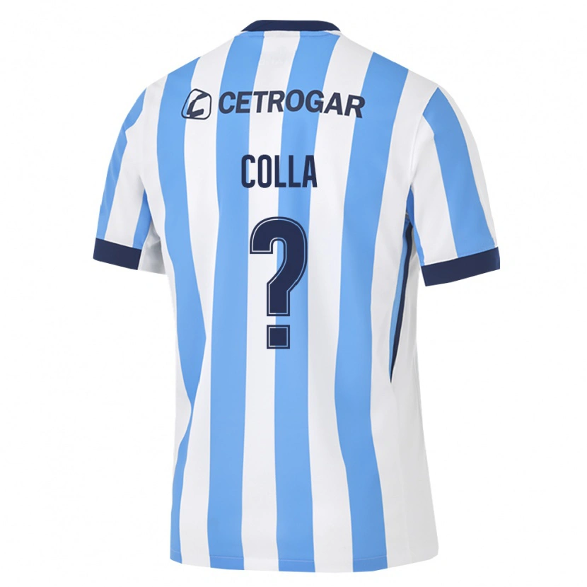 Danxen Mann Máximo Colla #0 Lyseblå Hvit Svart Hjemmetrøye Drakt Trøye 2026/27 Skjorter T-Skjorte