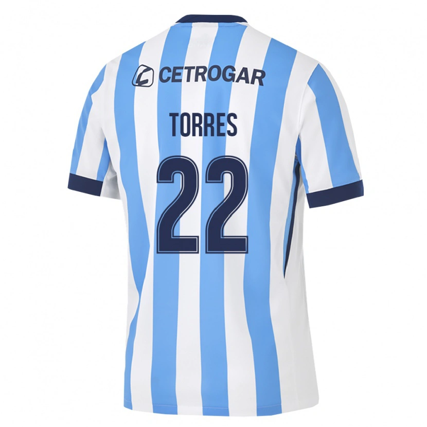 Danxen Mann Elías Torres #22 Lyseblå Hvit Svart Hjemmetrøye Drakt Trøye 2026/27 Skjorter T-Skjorte