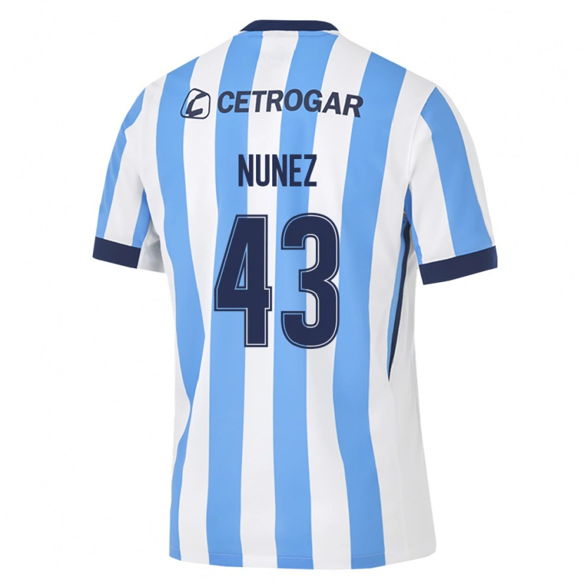 Danxen Mann Lucas Nunez #43 Lyseblå Hvit Svart Hjemmetrøye Drakt Trøye 2026/27 Skjorter T-Skjorte