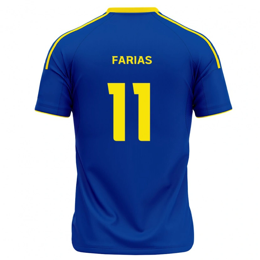 Danxen Mann Erick Farias #11 Kongelig Blå Gul Hjemmetrøye Drakt Trøye 2026/27 Skjorter T-Skjorte