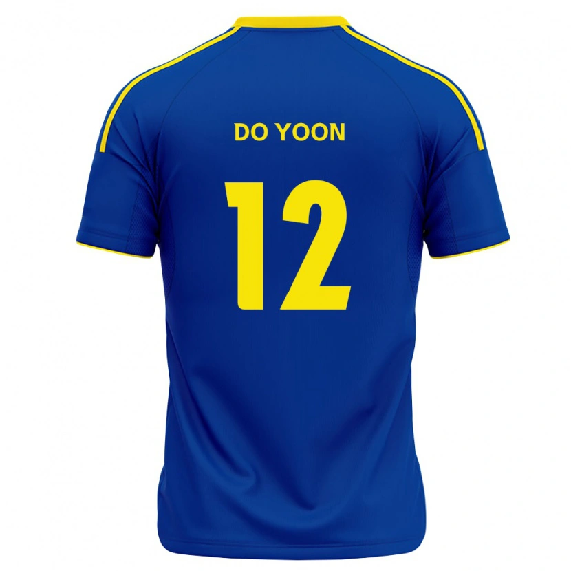 Danxen Mann Do-Yoon Tae #12 Kongelig Blå Gul Hjemmetrøye Drakt Trøye 2026/27 Skjorter T-Skjorte