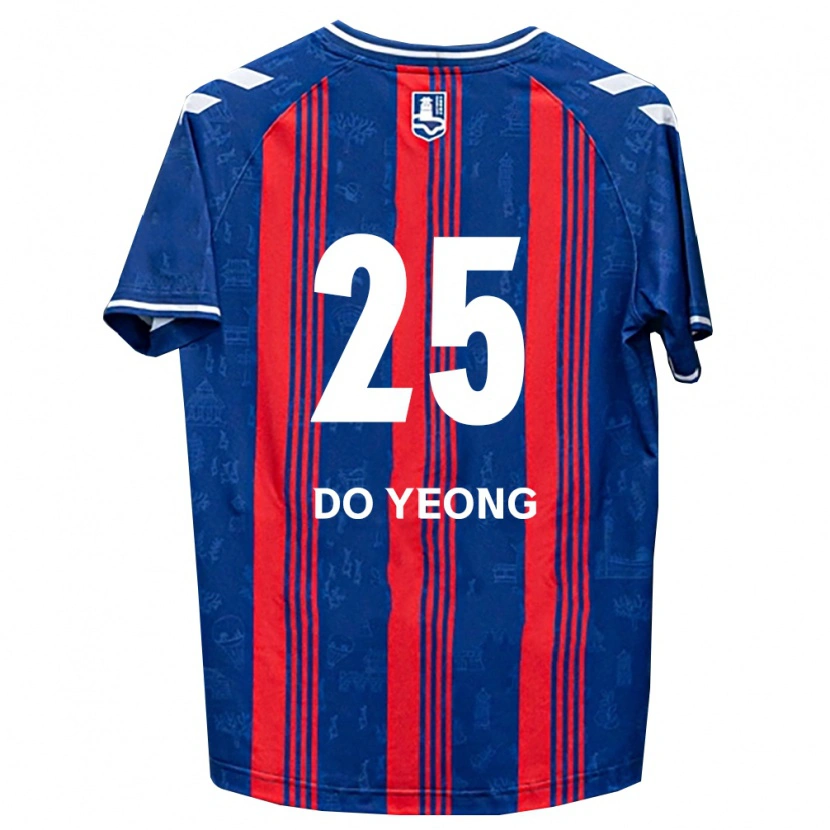 Danxen Mann Do-Yeong Kwon #25 Blå Rød Hvit Hjemmetrøye Drakt Trøye 2026/27 Skjorter T-Skjorte