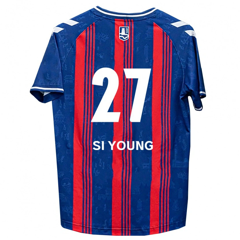 Danxen Mann Si-Young Lee #27 Blå Rød Hvit Hjemmetrøye Drakt Trøye 2026/27 Skjorter T-Skjorte