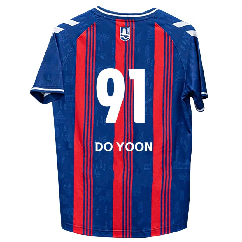 Danxen Mann Do-Yoon Kim #91 Blå Rød Hvit Hjemmetrøye Drakt Trøye 2026/27 Skjorter T-Skjorte