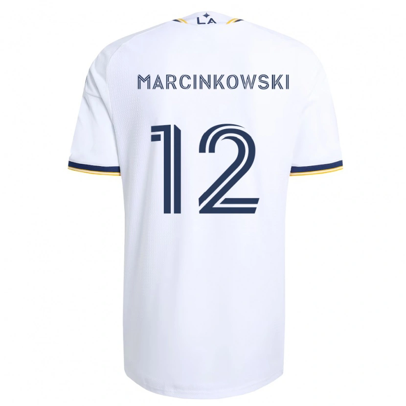 Danxen Mann Jt Marcinkowski #12 Blå Gul Og Hvit Hjemmetrøye Drakt Trøye 2026/27 Skjorter T-Skjorte
