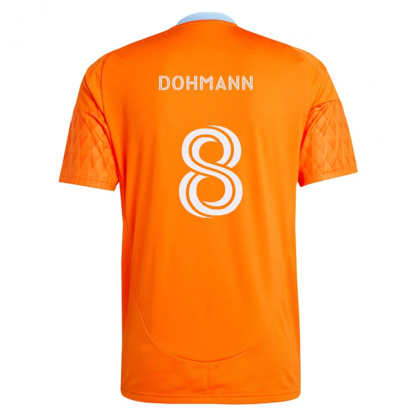 Danxen Mann Gustavo Abreu Dohmann #8 Oransje Hvit Hjemmetrøye Drakt Trøye 2026/27 Skjorter T-Skjorte