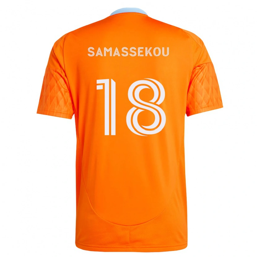 Danxen Mann Diadié Samassékou #18 Oransje Hvit Hjemmetrøye Drakt Trøye 2026/27 Skjorter T-Skjorte
