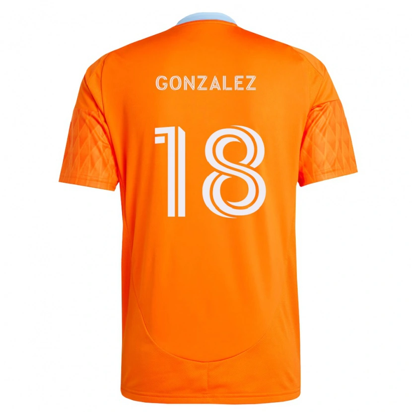 Danxen Mann Diego Gonzalez #18 Oransje Hvit Hjemmetrøye Drakt Trøye 2026/27 Skjorter T-Skjorte