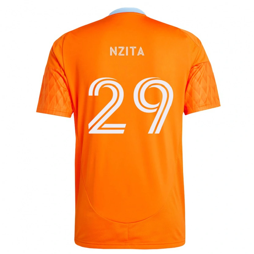 Danxen Mann Sebastiao Nzita #29 Oransje Hvit Hjemmetrøye Drakt Trøye 2026/27 Skjorter T-Skjorte