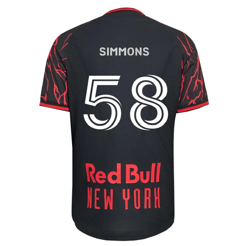 Danxen Mann Caleb Simmons #58 Rød Svart Hvit Hjemmetrøye Drakt Trøye 2026/27 Skjorter T-Skjorte